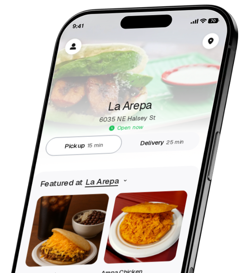 La Arepa app preview