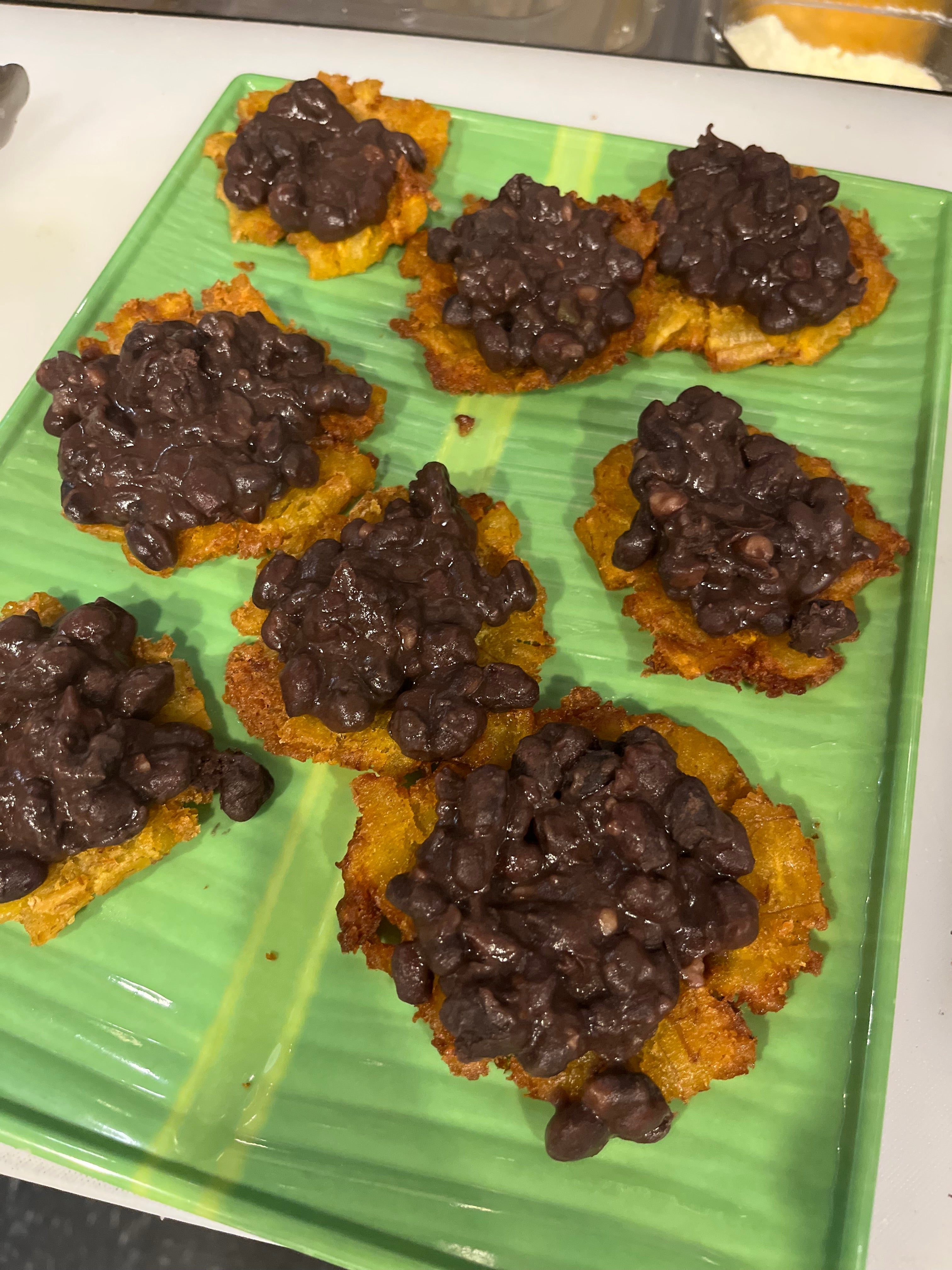 Tostones with Topping.