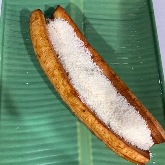 Platano Frito (Fried Plantain w/cotija).