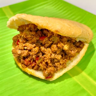 Impossible Ground Beef Arepa